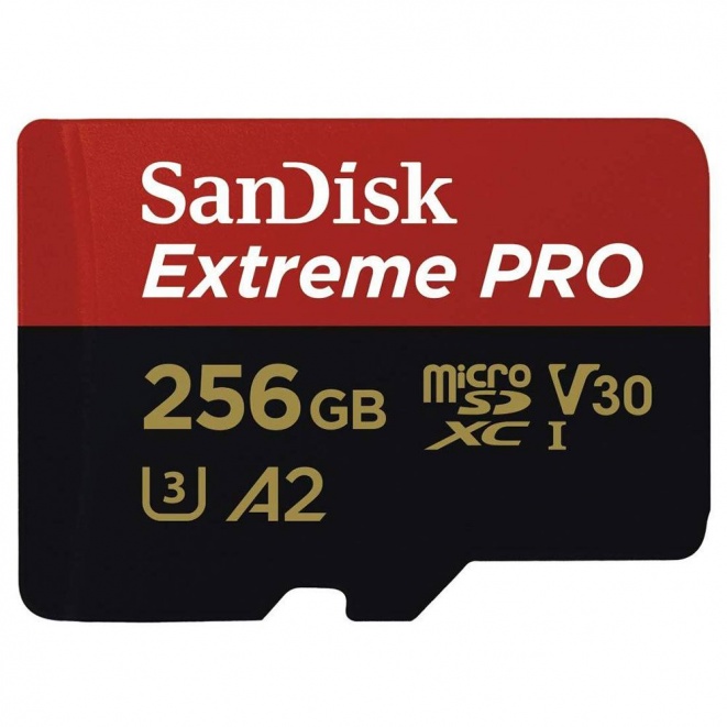 SanDisk Extreme PRO MicroSDXC 170MBs Class 10 with SD Adapter 256GB